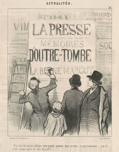 Mýlíte se, že chcete zveřejnit tento... inzerát... od Honoré Daumier