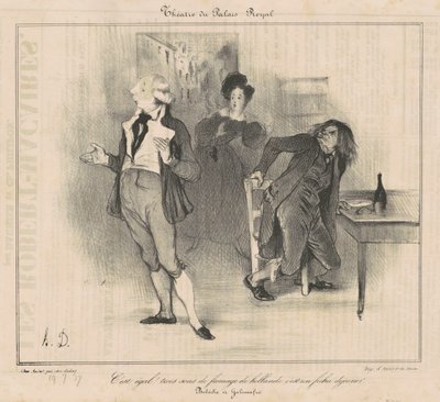 Královské palácové divadlo... od Honoré Daumier