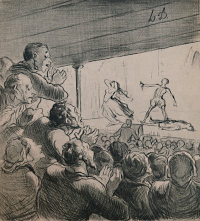 Drama, cca 1860, 1946. od Honoré Daumier