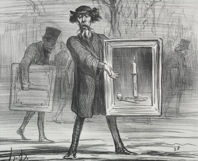 Výstava z roku 1859 deska 1: Odmítli to, Ignoramové!, 1859. od Honoré Daumier