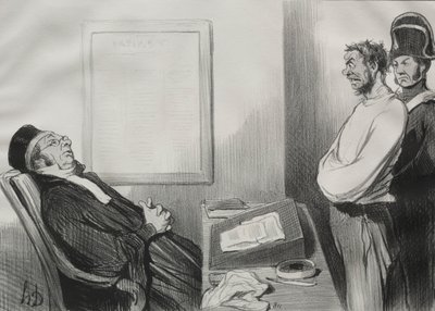Muži spravedlnosti, deska 15: Měl jsi hlad...To není důvod..., 1845. od Honoré Daumier