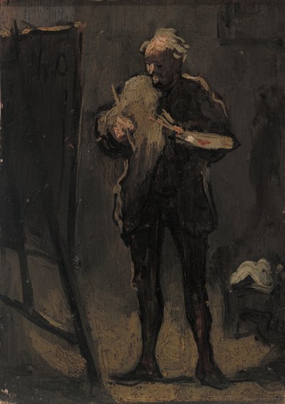 Malíř před svým obrazem od Honoré Daumier