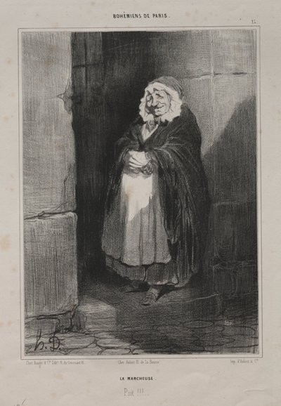 Chodec od Honoré Daumier