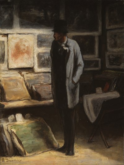 Sběratel tisků, c. 185763. od Honoré Daumier