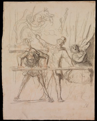 Side-Show od Honoré Daumier