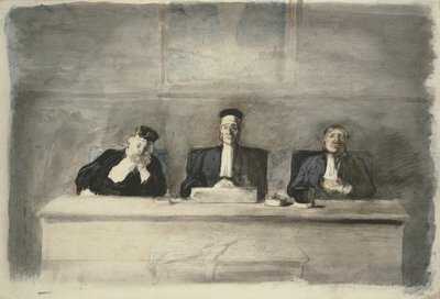 Tři soudci, 1858-60 od Honoré Daumier