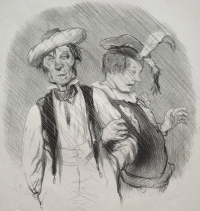 Krásné dny života, deska 18: Mardi gras, 1844. od Honoré Daumier