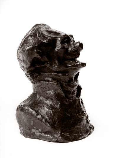 Spousta bust "" Celebritů pravého středu" "" Karikatura Charlese Philipona (Philippon), ředitele "" Karikatury"" a "" Charivari""". Novinář. Edente smíchu.““ Socha Honore Daumiera (1808-1879) Dim i 19. století od Honoré Daumier