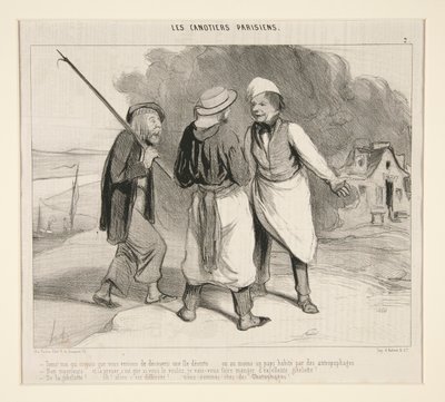 Tady! který jsem si myslel, že jsme právě objevili pustý ostrov od Honoré Daumier
