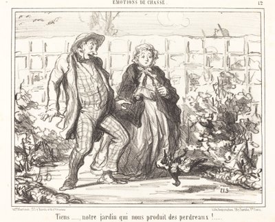 Tady... naše zahrada... produkuje koroptve!... od Honoré Daumier