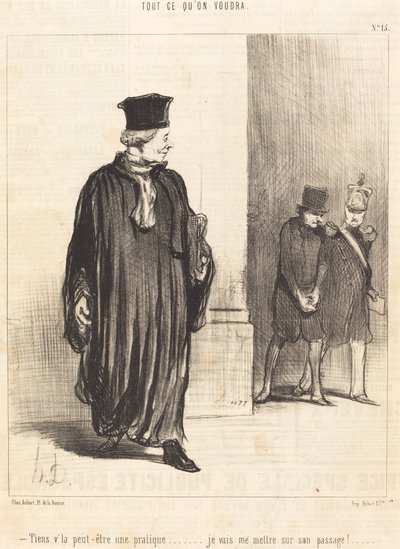 Tady, možná praxe od Honoré Daumier
