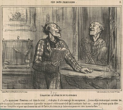 Ještě kniha od M. Flourens od Honoré Daumier