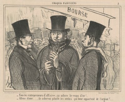 Všichni podnikatelé to milují... od Honoré Daumier