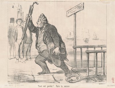 Vše je ztraceno! Pro pokladnu od Honoré Daumier