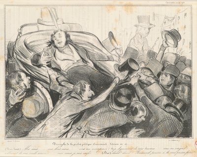 Triumf poctivosti obchodní politiky od Honoré Daumier