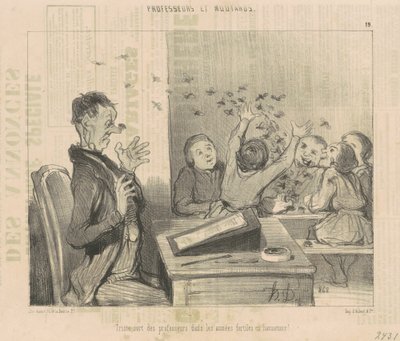 Smutný osud učitelů... od Honoré Daumier