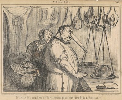 Smutek pařížských řezníků... od Honoré Daumier