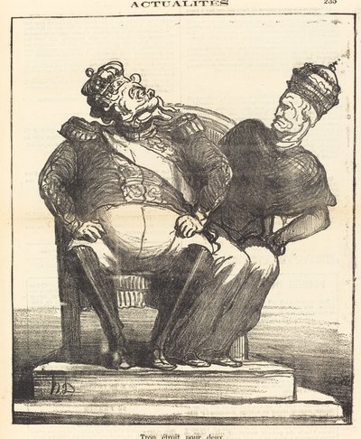 Příliš úzký pro dva od Honoré Daumier