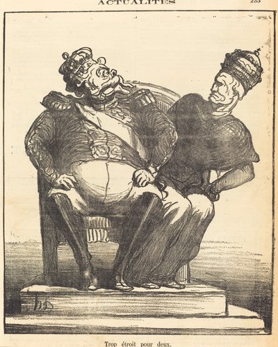 Příliš úzký pro dva od Honoré Daumier