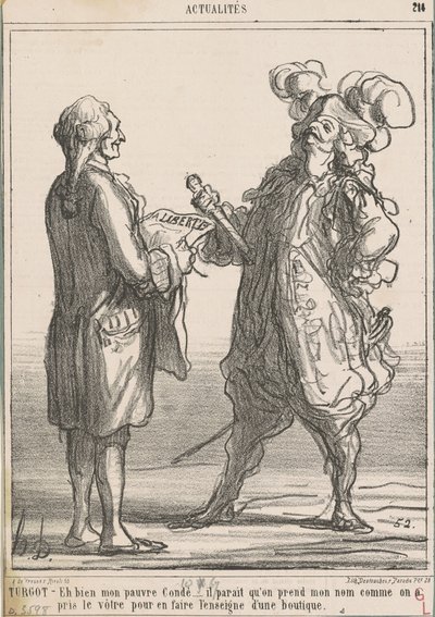 Turgot -- No můj ubohý pane... od Honoré Daumier