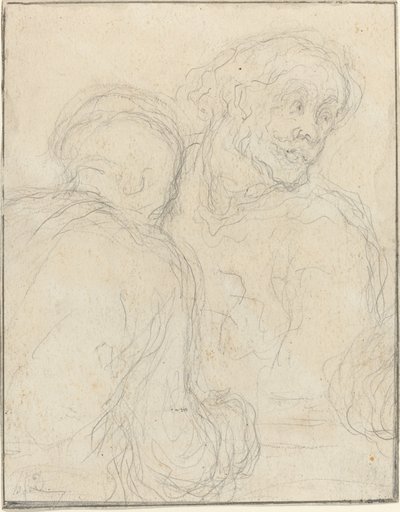 Dva muži od Honoré Daumier
