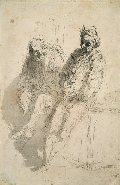 Dva Saltimbanques od Honoré Daumier