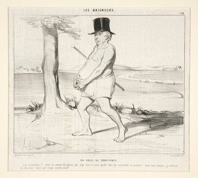 Porušení důvěry. Ubohý!! okrást z vězení právníka, který plave pod ochranou přírodních a společenských zákonů! od Honoré Daumier