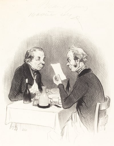 Chutná večeře od Honoré Daumier