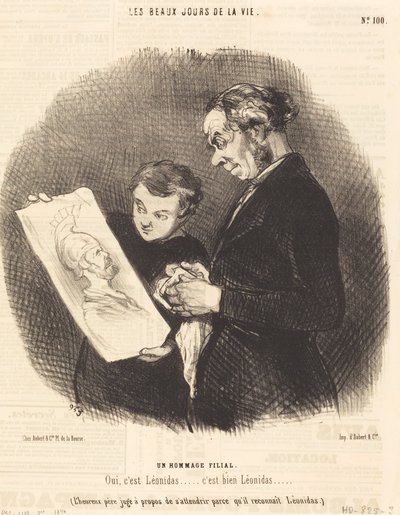 Synovská pocta od Honoré Daumier