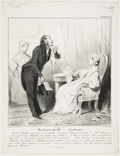 Citlivý muž (Caricaturana 43) od Honoré Daumier