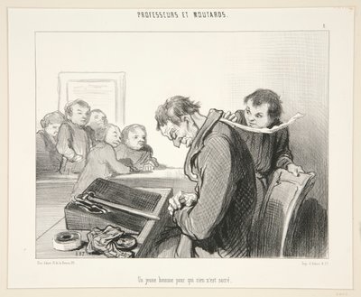 Mladý muž, pro kterého nic od Honoré Daumier