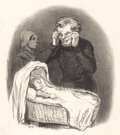 Šťastný otec od Honoré Daumier