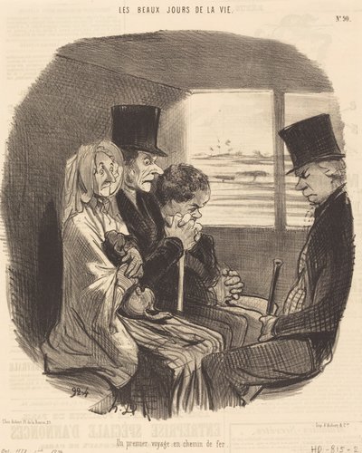První cesta železnicí od Honoré Daumier