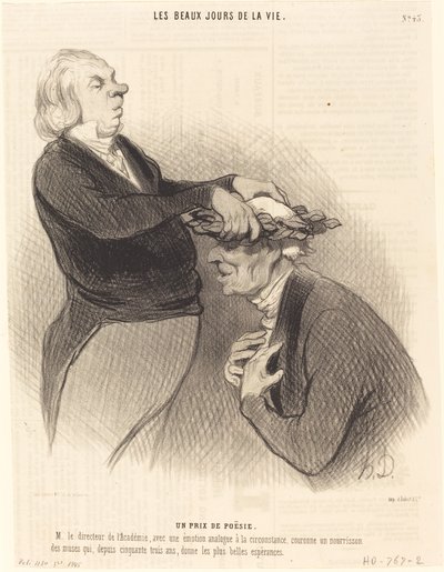 Cena za poezii od Honoré Daumier