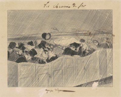 Výlet z Paříže do Orléans od Honoré Daumier