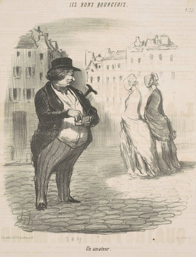 fanoušek od Honoré Daumier