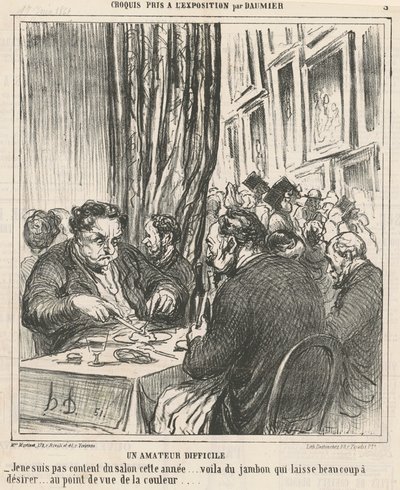 Obtížný amatér od Honoré Daumier