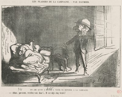 Kamarád, kterého jsme pozvali... od Honoré Daumier