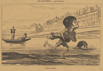 Rozrušená koupel od Honoré Daumier