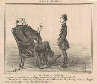 Lekce moderní etiky od Honoré Daumier