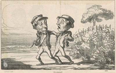 Zločinec! od Honoré Daumier