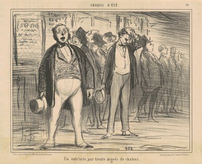 Přestávka ve třiceti stupních horka od Honoré Daumier