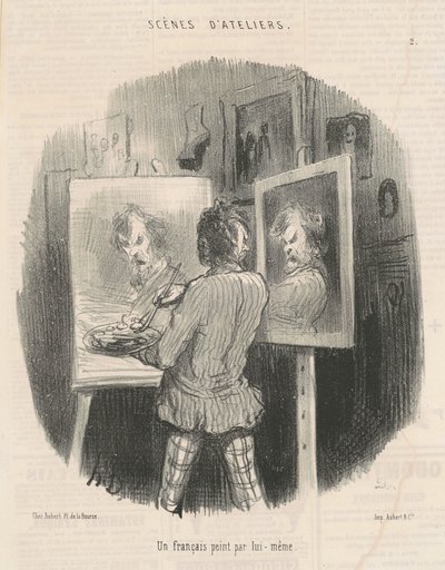 Francouz maloval sám od Honoré Daumier