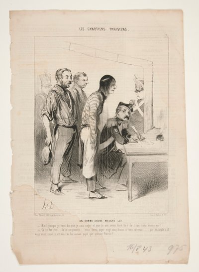 Člověk šetří navzdory sobě od Honoré Daumier