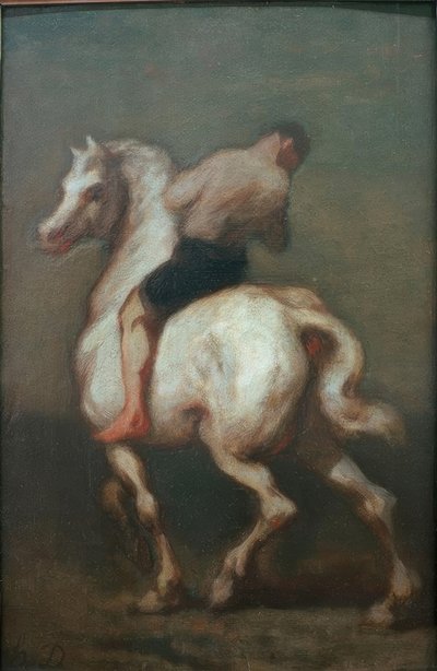 Muž na bílém koni od Honoré Daumier