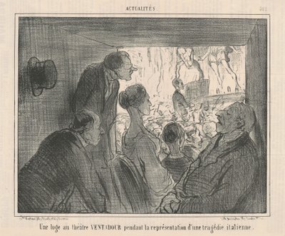 Boxy v divadle VENTADOUR... od Honoré Daumier