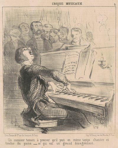 Gentleman, který chce dokázat, že umí... od Honoré Daumier