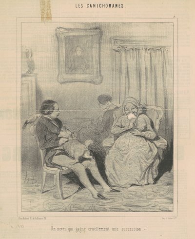 Synovec, který krutě získá majetek od Honoré Daumier