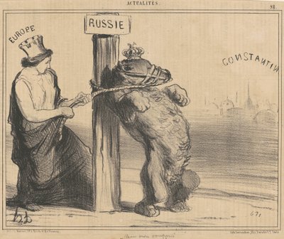 Naštvaný medvěd od Honoré Daumier