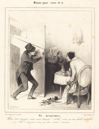 Nedorozumění - Mýlíte se... jděte... do pekla... od Honoré Daumier
